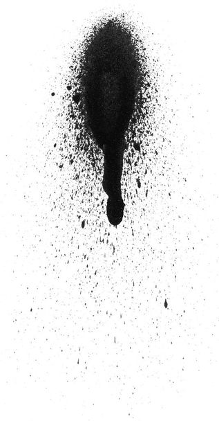 μαύρο σπρέι βαφής σε άσπρο φόντο - Φωτογραφία, εικόνα