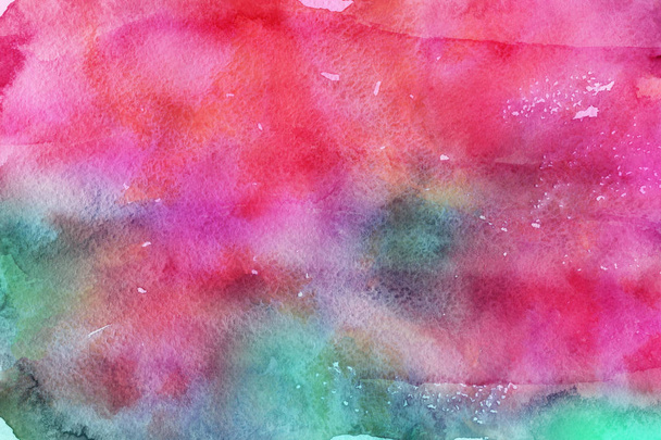 colorful watercolor paint on paper abstract background - 写真・画像