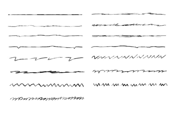 μαύρα διακοσμητικά σύνορα γραμμές σε λευκό φόντο - Φωτογραφία, εικόνα