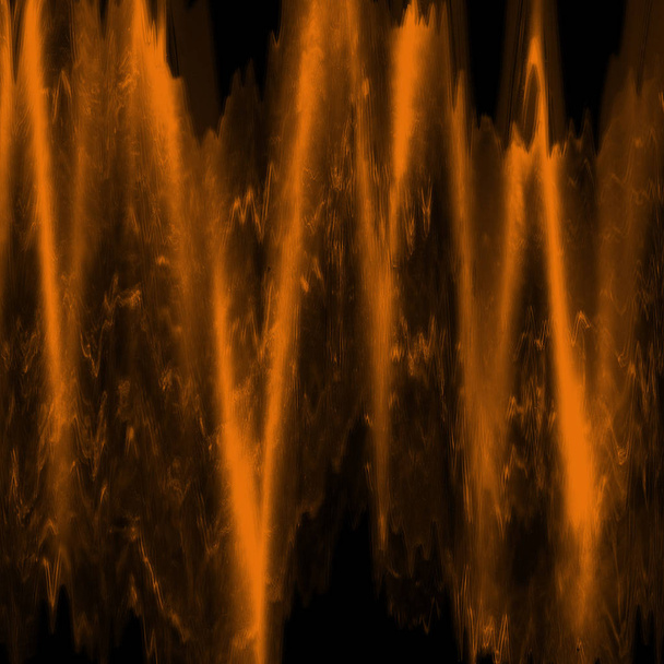 Abstract   digital screen glitch effect texture. Orange  and black - Photo, Image