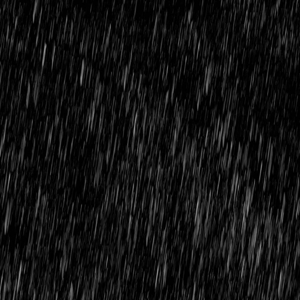 abstract wallpaper with falling rain on black background - Photo, Image