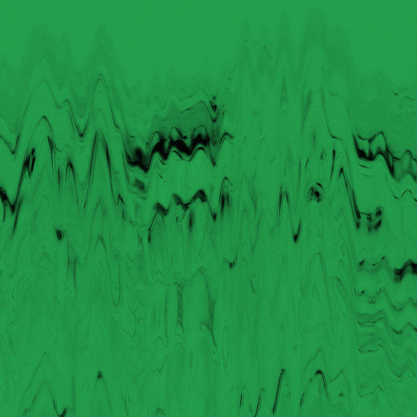 Textura de efeito de falha de tela digital abstrato. Verde e preto
 - Foto, Imagem