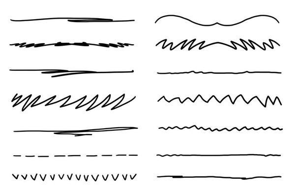 linhas de borda decorativas pretas no fundo branco
 - Foto, Imagem