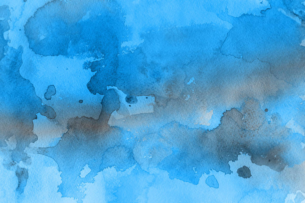 синя акварельна фарба на папері абстрактний фон
 - Фото, зображення