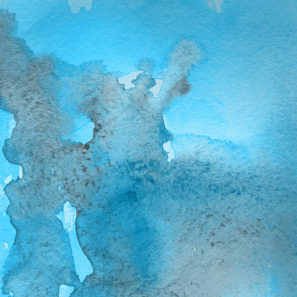 kék háttér textúra akvarell festék - Fotó, kép
