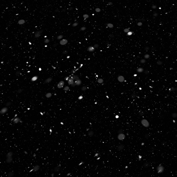 абстрактные обои с падающим снегом на черном фоне
 - Фото, изображение