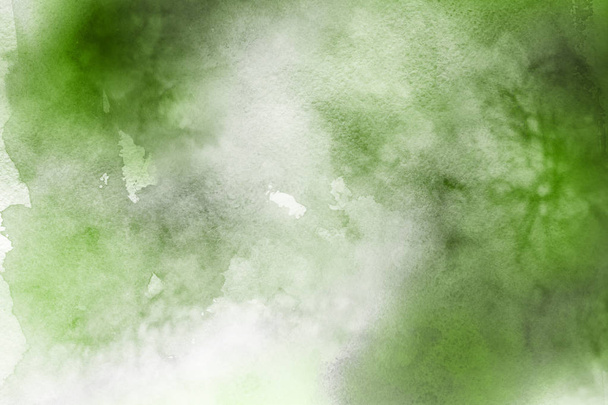 紙の抽象的な背景緑水彩絵の具 - 写真・画像