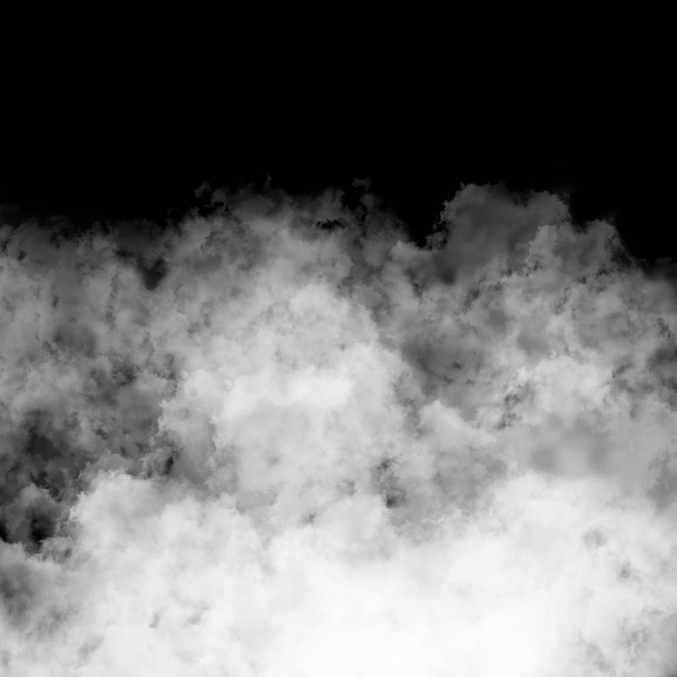 abstract wallpaper, steam on black background - Photo, image