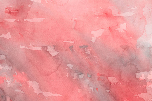 pintura acuarela roja sobre fondo abstracto de papel
 - Foto, Imagen