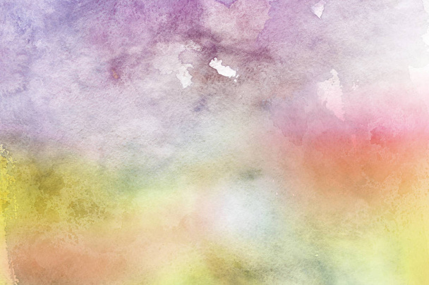 colorful watercolor paint on paper abstract background - Φωτογραφία, εικόνα
