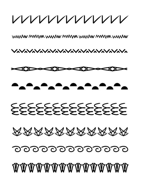 lignes de bordure décoratives noires sur fond blanc
 - Photo, image