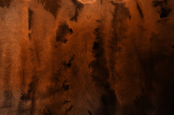 fundo abstrato laranja com textura de tinta aquarela
 - Foto, Imagem