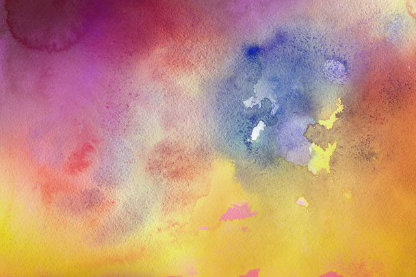 peinture aquarelle colorée sur papier fond abstrait
 - Photo, image