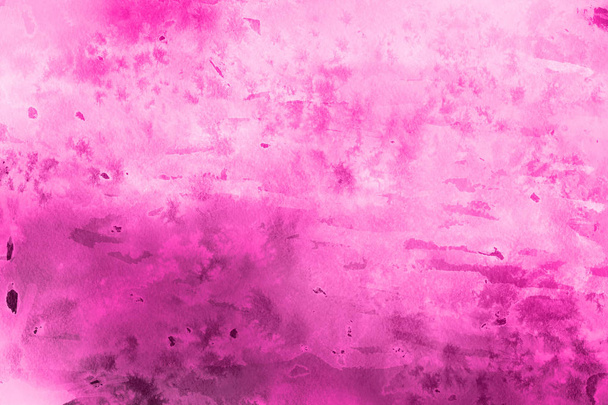 pink watercolor paint on paper abstract background - Фото, изображение