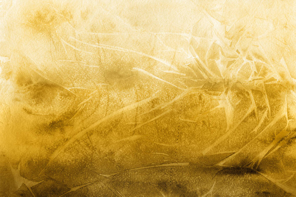 yellow abstract background with watercolor paint texture - Photo, Image