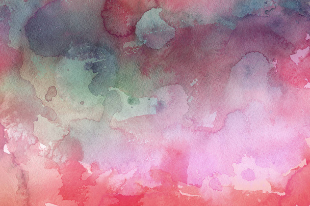 colorful watercolor paint on paper abstract background - Foto, Bild
