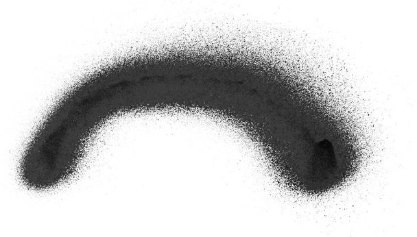 pintura en aerosol negro sobre fondo blanco
 - Foto, Imagen