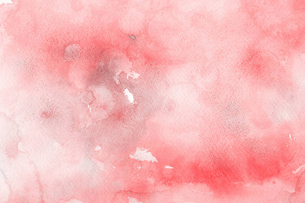 red watercolor paint on paper abstract background - Photo, Image