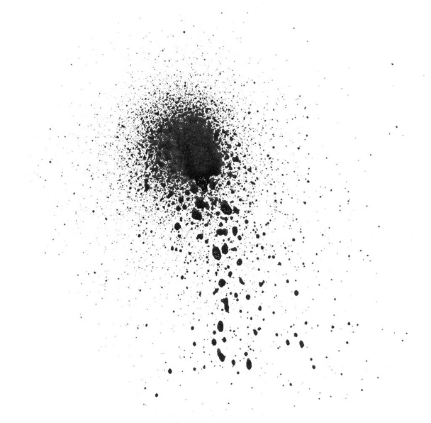 μαύρο σπρέι βαφής σε άσπρο φόντο - Φωτογραφία, εικόνα