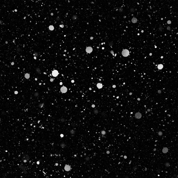 carta da parati astratta con neve caduta su sfondo nero
 - Foto, immagini