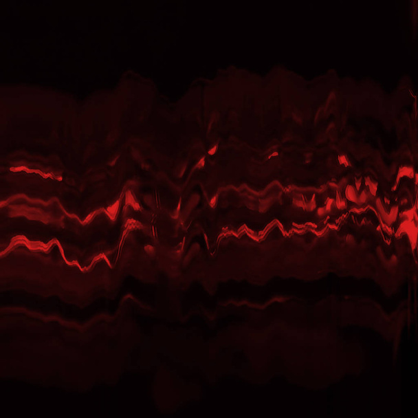 Abstrakcja Czerwony ekran cyfrowy glitch efekt tekstury. - Zdjęcie, obraz