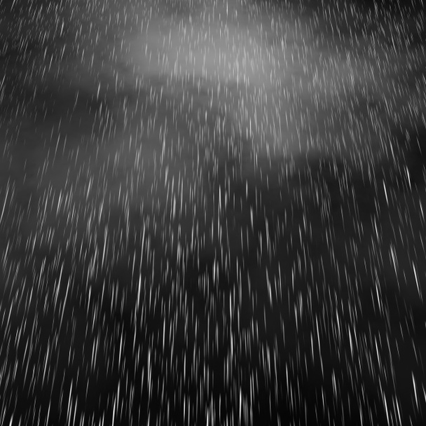 abstract behang met vallende regen op zwarte achtergrond - Foto, afbeelding