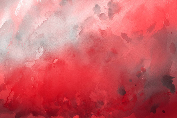 red watercolor paint on paper abstract background - Photo, image
