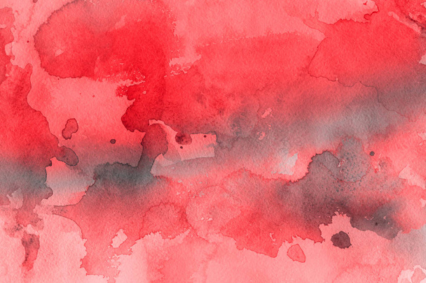 red watercolor paint on paper abstract background - Фото, зображення