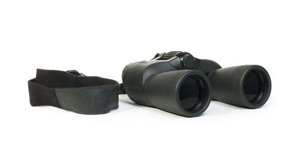 Binoculars white isolated - Foto, afbeelding