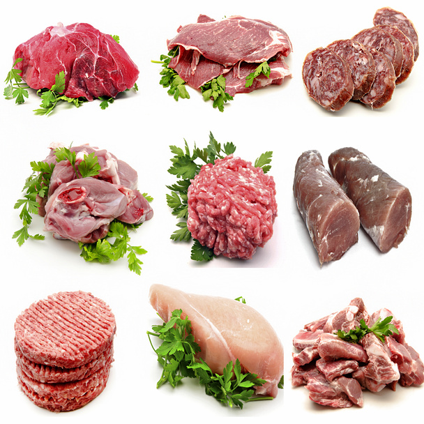 Розписи різних м'ясо
 - Фото, зображення