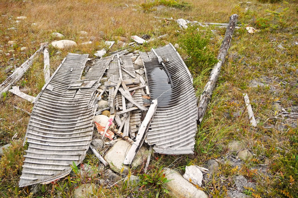 Oldtimer verlassenes Holzboot - Foto, Bild