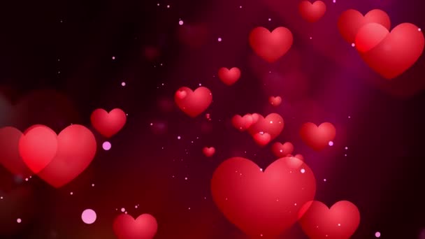 Animación de fondo de San Valentín y corazones de boda adecuada para difusión, comerciales y presentaciones. Se puede utilizar en videos del día de San Valentín y videos de boda también
. - Imágenes, Vídeo
