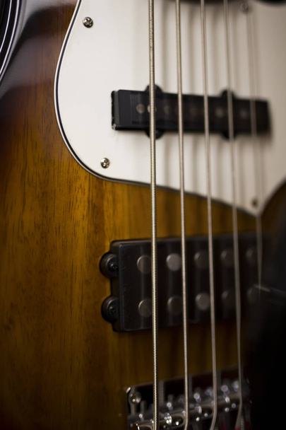 Nahaufnahme Detail der E-Gitarre - Foto, Bild