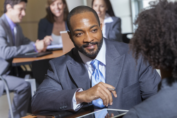 African American Businessman in Meeting - Photo, Image
