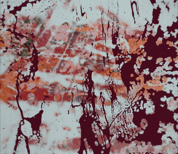 Grunge Contemporary art. Hand made art. colorful texture. Modern artwork. Strokes of fat paint. Brushstrokes. Artistic background. Abstract painting on canvas. - Photo, image