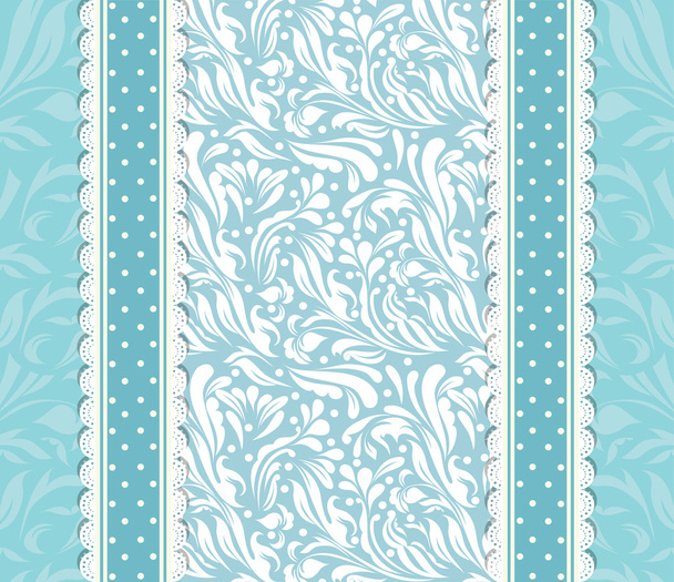 Retro floral greeting card vector - ベクター画像
