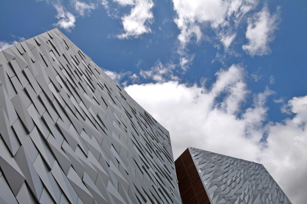 Titanic Museum and cloudy sky, Belfast - Photo, Image
