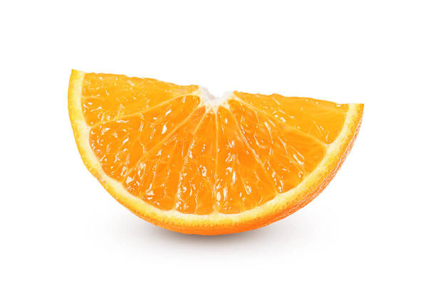 tranche d'orange sur fond blanc - Photo, image