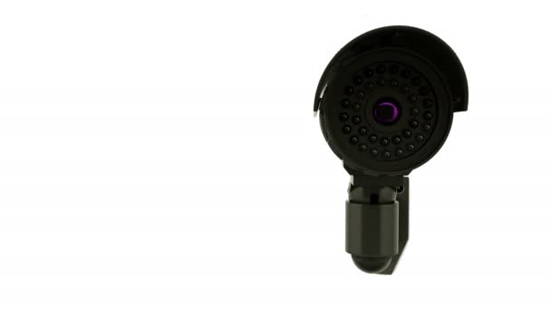 Moderna telecamera di sicurezza CCTV rotante, sfondo di rendering 3D
 - Filmati, video