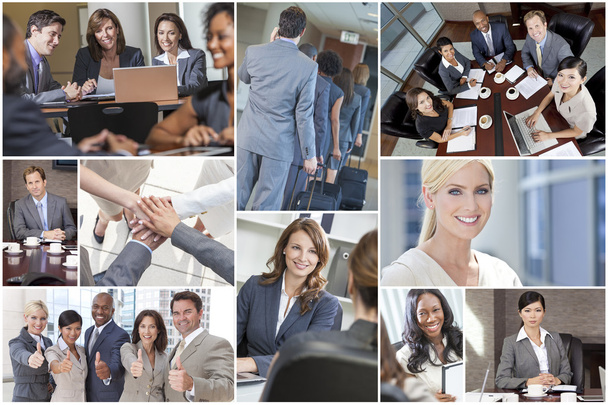 Men, Women, Businessmen & Businesswomen Team - Photo, Image