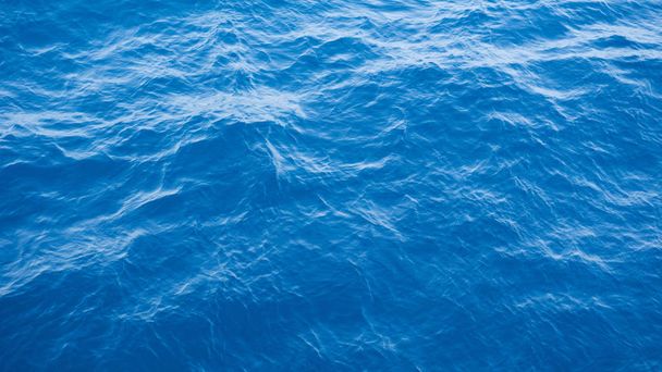 błękitne morze patern fala marszczyć na tapetę lub tło w central java Indonezja - Zdjęcie, obraz