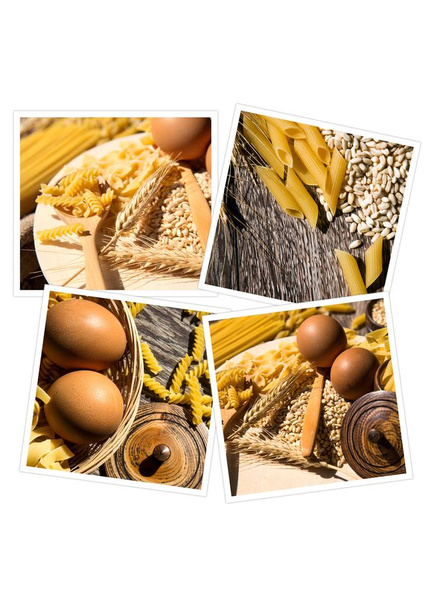 Pâtes Macaroni Italiennes Collage non cuit
 - Photo, image