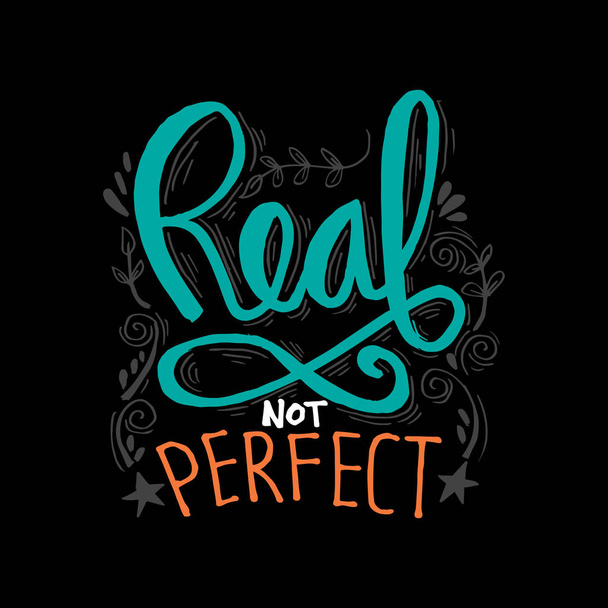 Mükemmel gerçek değil el yazı - Fotoğraf, Görsel