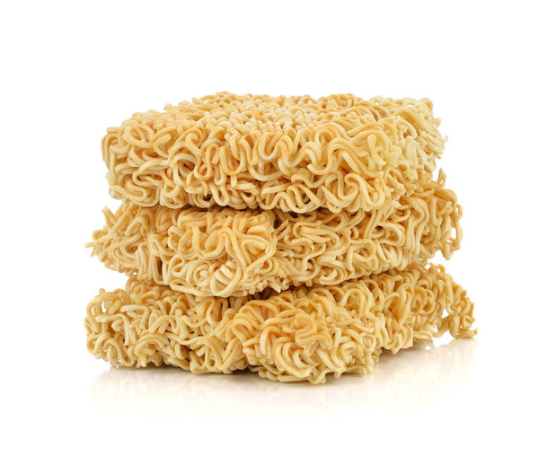 Instant noodles isolated on white background - Photo, Image