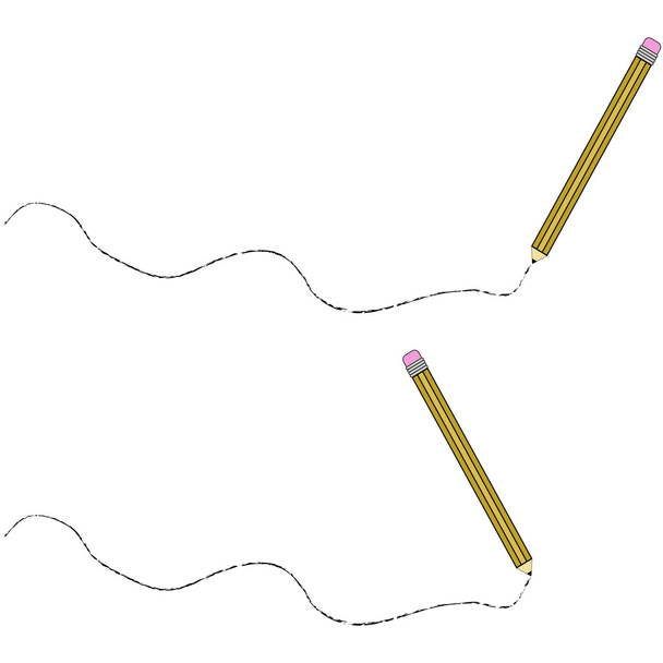 Set of 2 pencils - Vector, Image