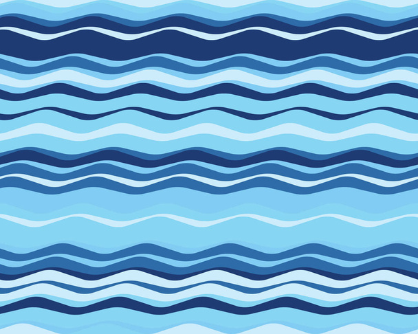Nahtlose Wellenlinien einfaches Muster, abstrakter geometrischer Hintergrund - Vektor, Bild