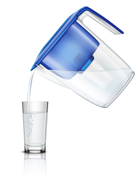 Filtro de agua Composición realista
  - Vector, Imagen