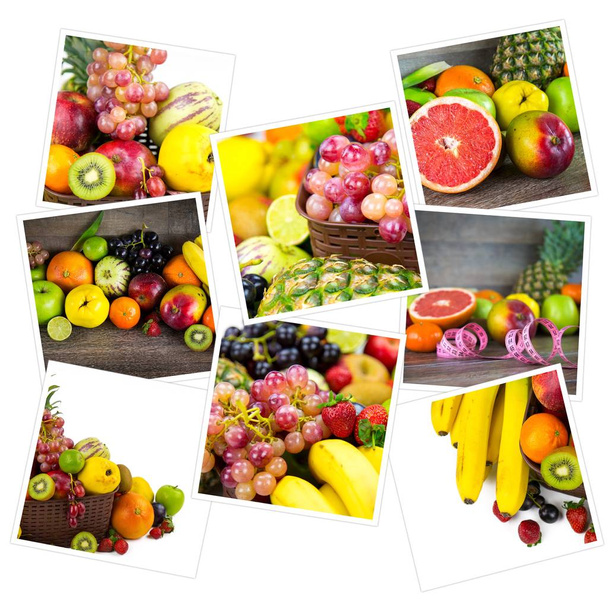 Healty Mélange Bio de Fruits Collage
 - Photo, image