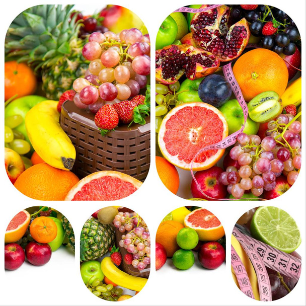 Healty Mélange Bio de Fruits Collage
 - Photo, image
