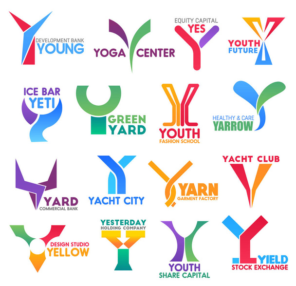 Obchodní společnost firemní značky písmeno Y design - Vektor, obrázek